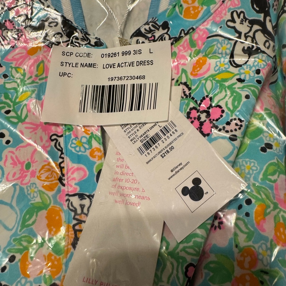 Lilly Hearts Disney UPF 50+ Luxletic Love Active Dress - Picture 2 of 4